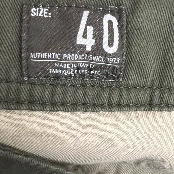 Timberland Relaxed Fit Cargo Chino Pants in Army Green Men’s Size 40x30 - Picture 8 of 9